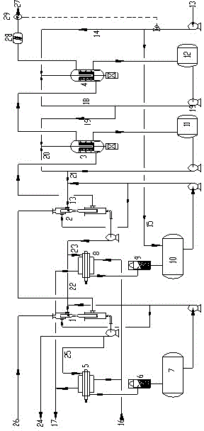 Multi-stage countercurrent absorption process and system for acidic gas