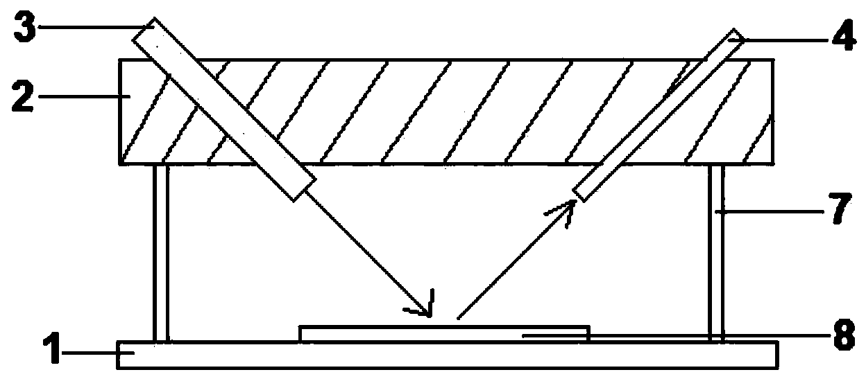 Detection device based on laser array and large yellow croaker storage time detection method