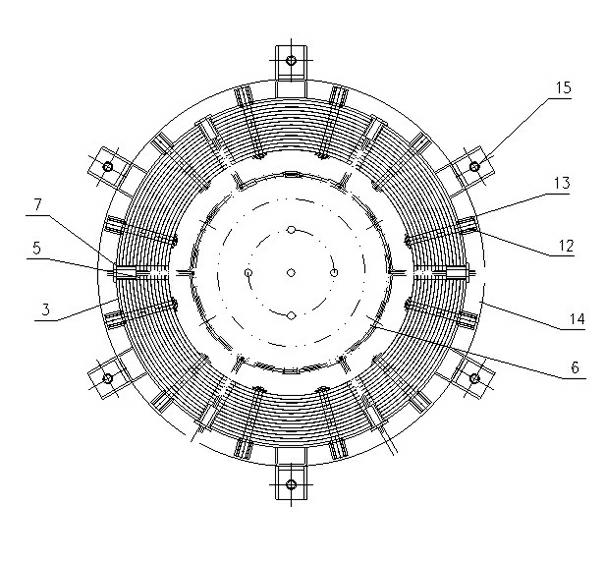 High-temperature vacuum furnace heating chamber