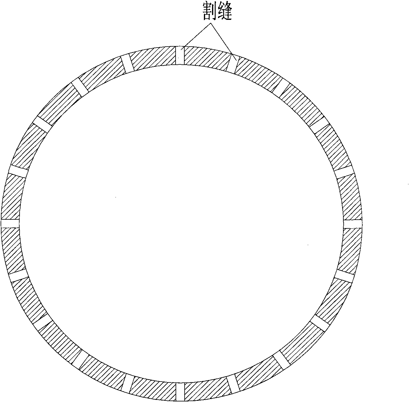 Laser processing method for steel sieve tube slit