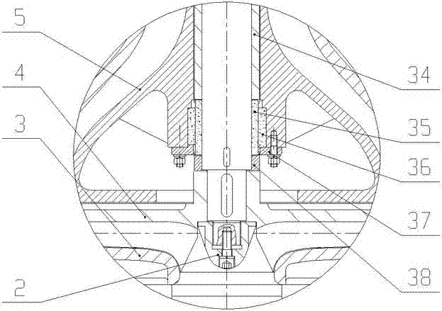 Slurry transmitting pump under vertical magnetic driving multiple sealing liquid