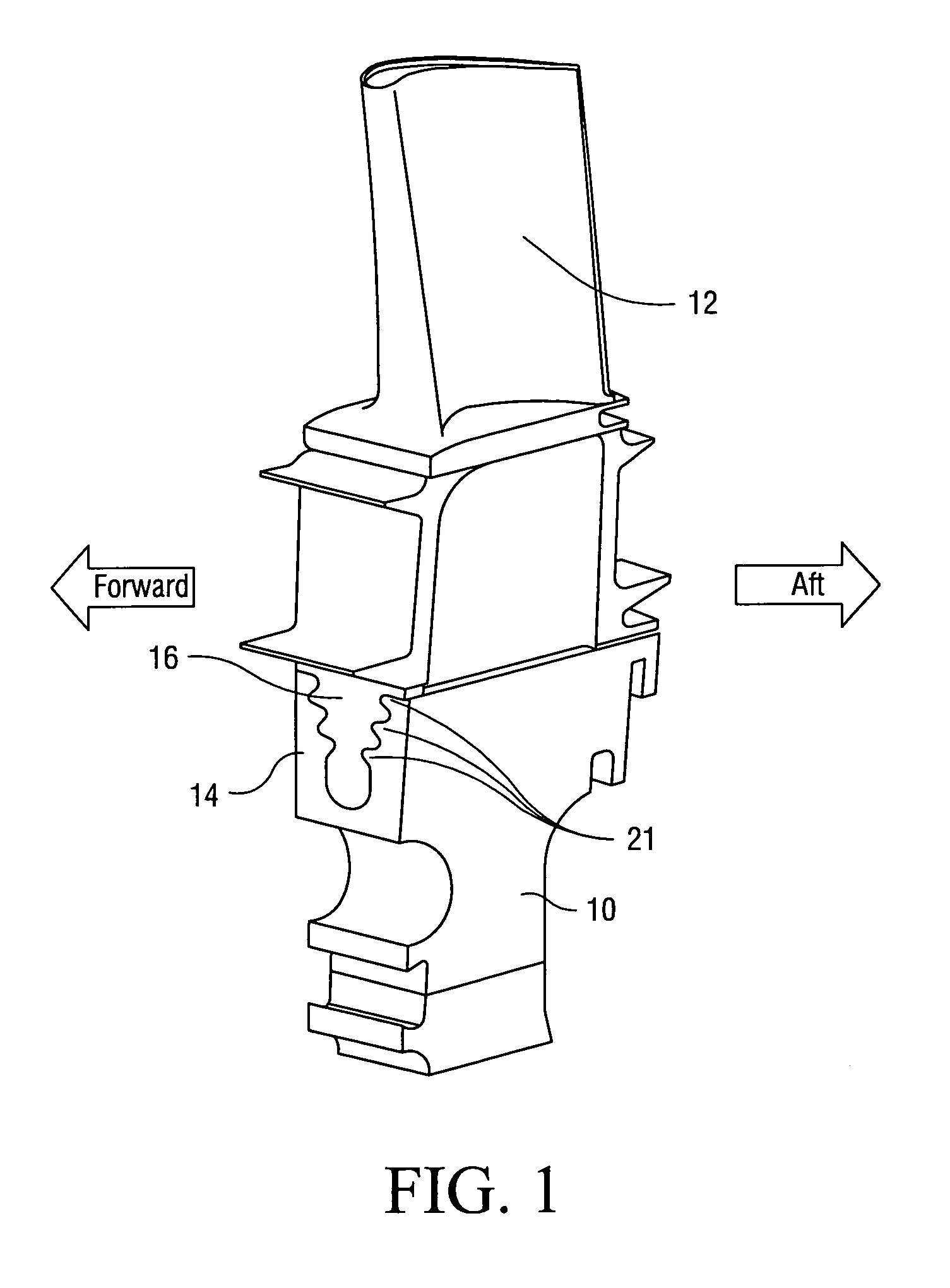 Blade/disk dovetail backcut for blade/disk stress reduction (9FA+e, stage 2)