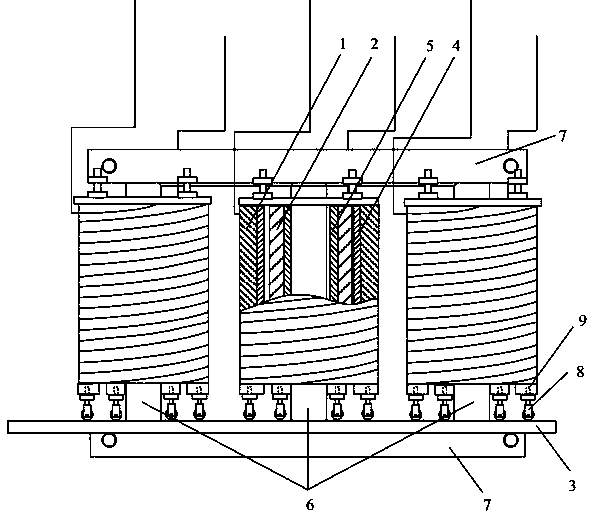 A flexible winding deformation simulation device