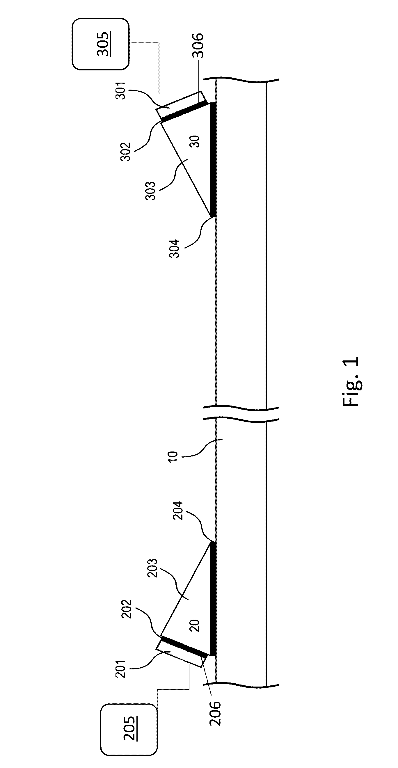 Method and apparatus for acoustic downhole telemetry and power delivery system using transverse or torsional waves