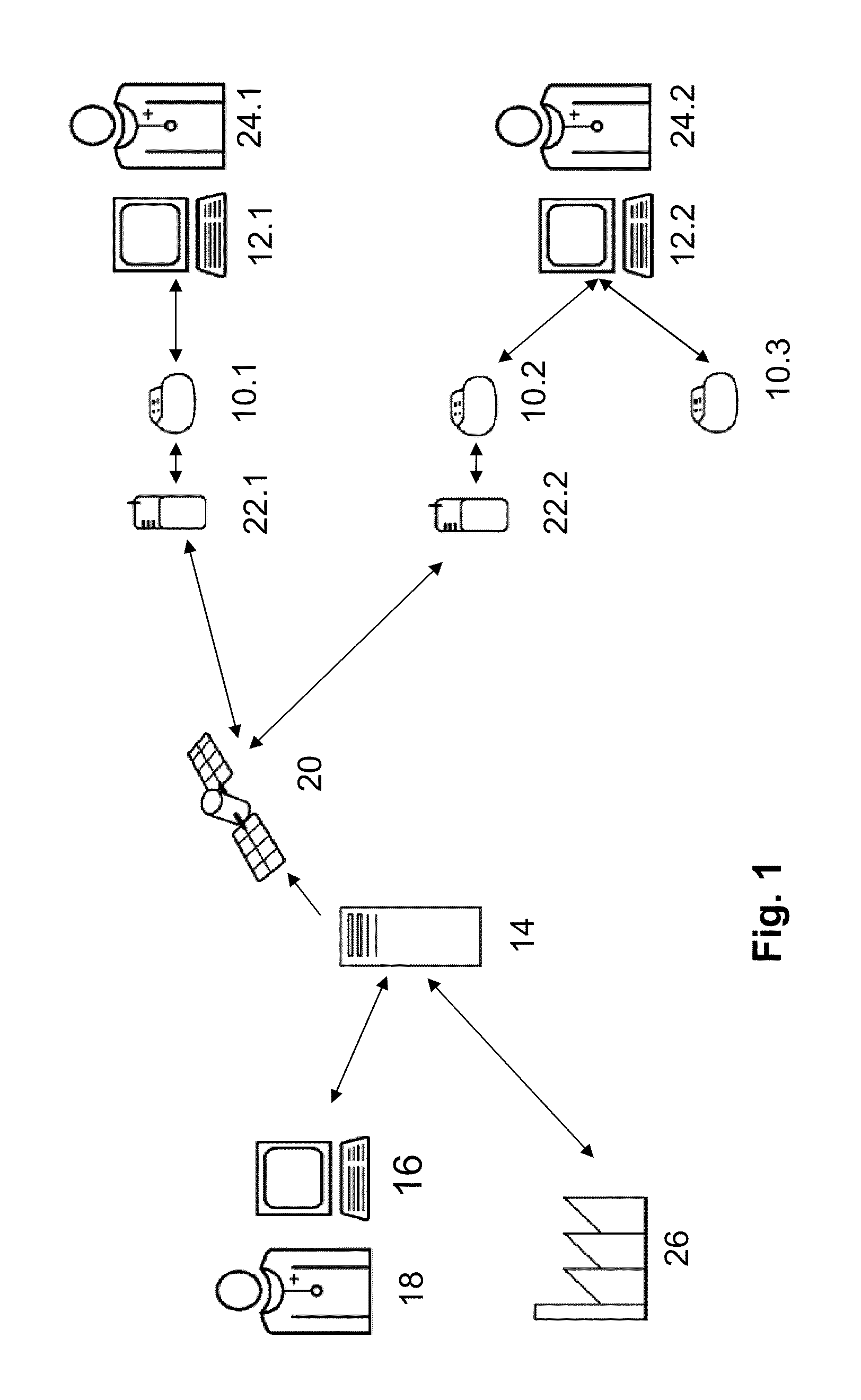 Medical implant having at least two data communication channels