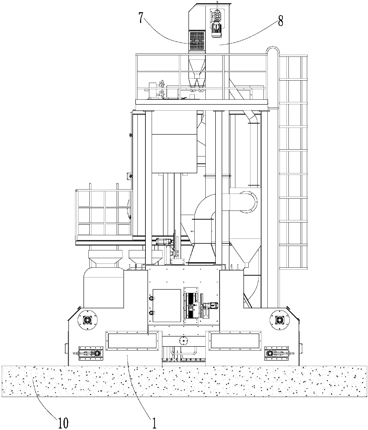 Pneumatic shot blast machine