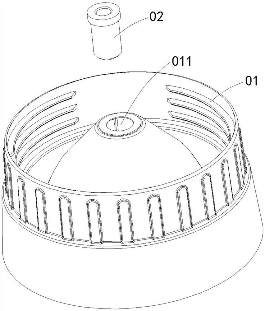 Copper parts feeding device