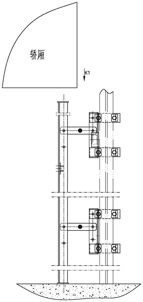 Home elevator pit overhaul safety protection device