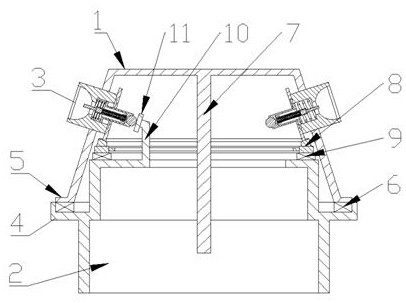 Badminton head clamping device for badminton production