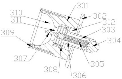 Badminton head clamping device for badminton production