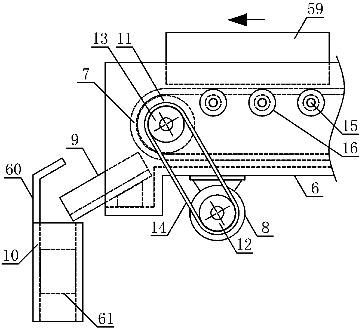 Sand stone washing device used for concrete machining