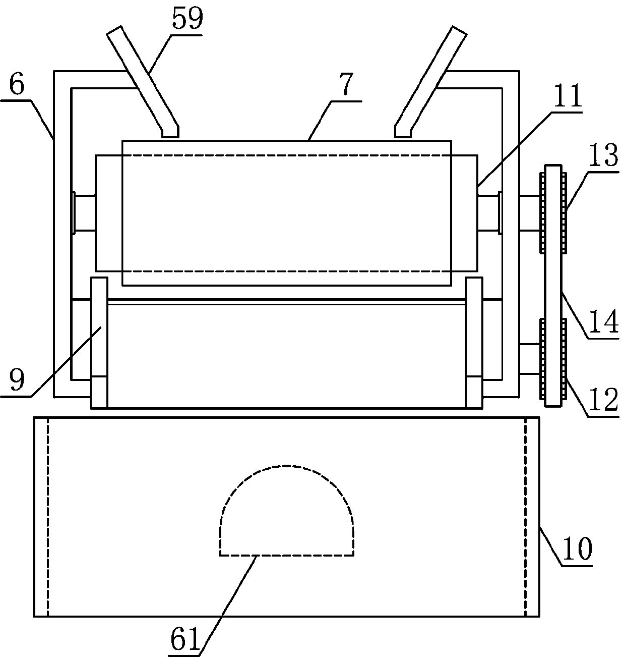 Sand stone washing device used for concrete machining