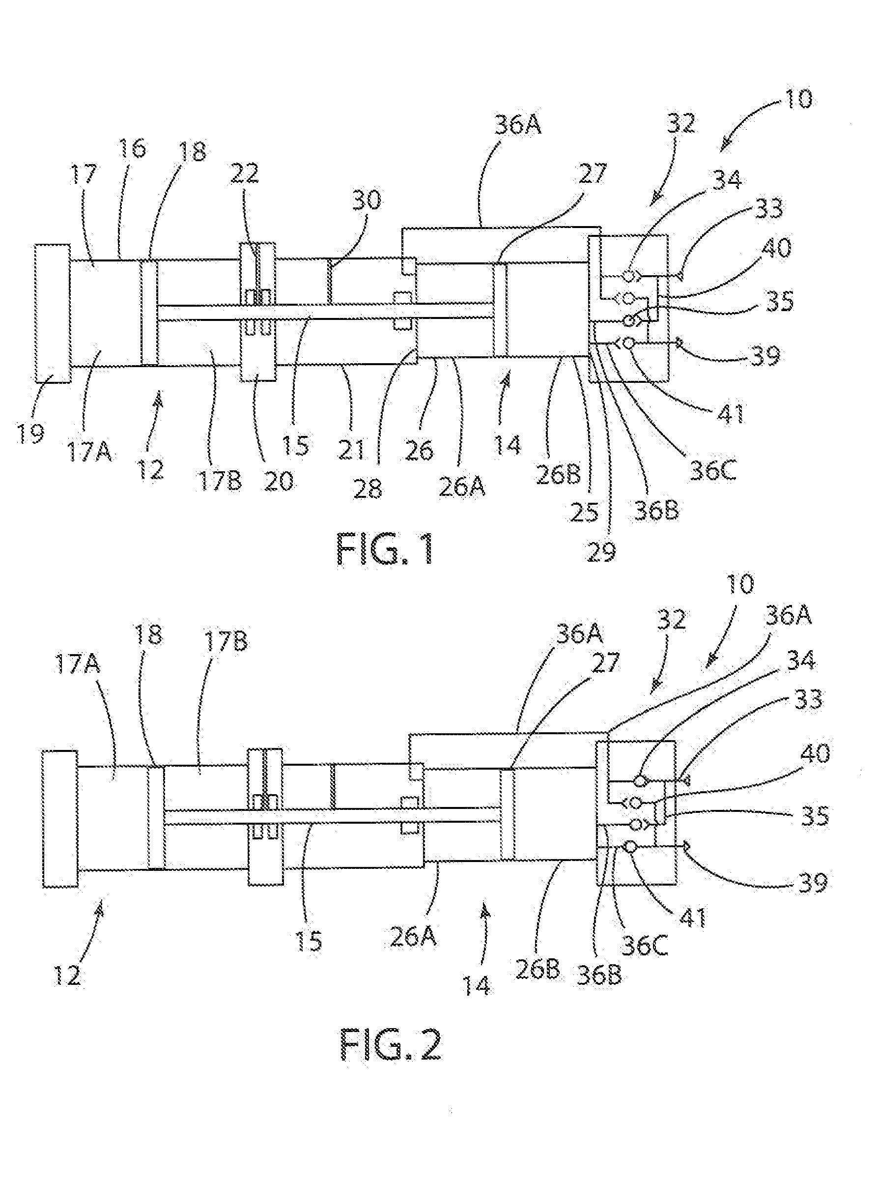 Fluid intensifier for a dry gas seal system