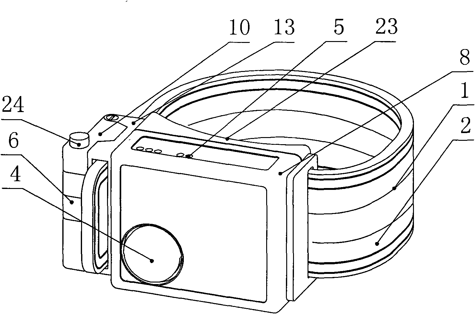 Electronic foot fastener