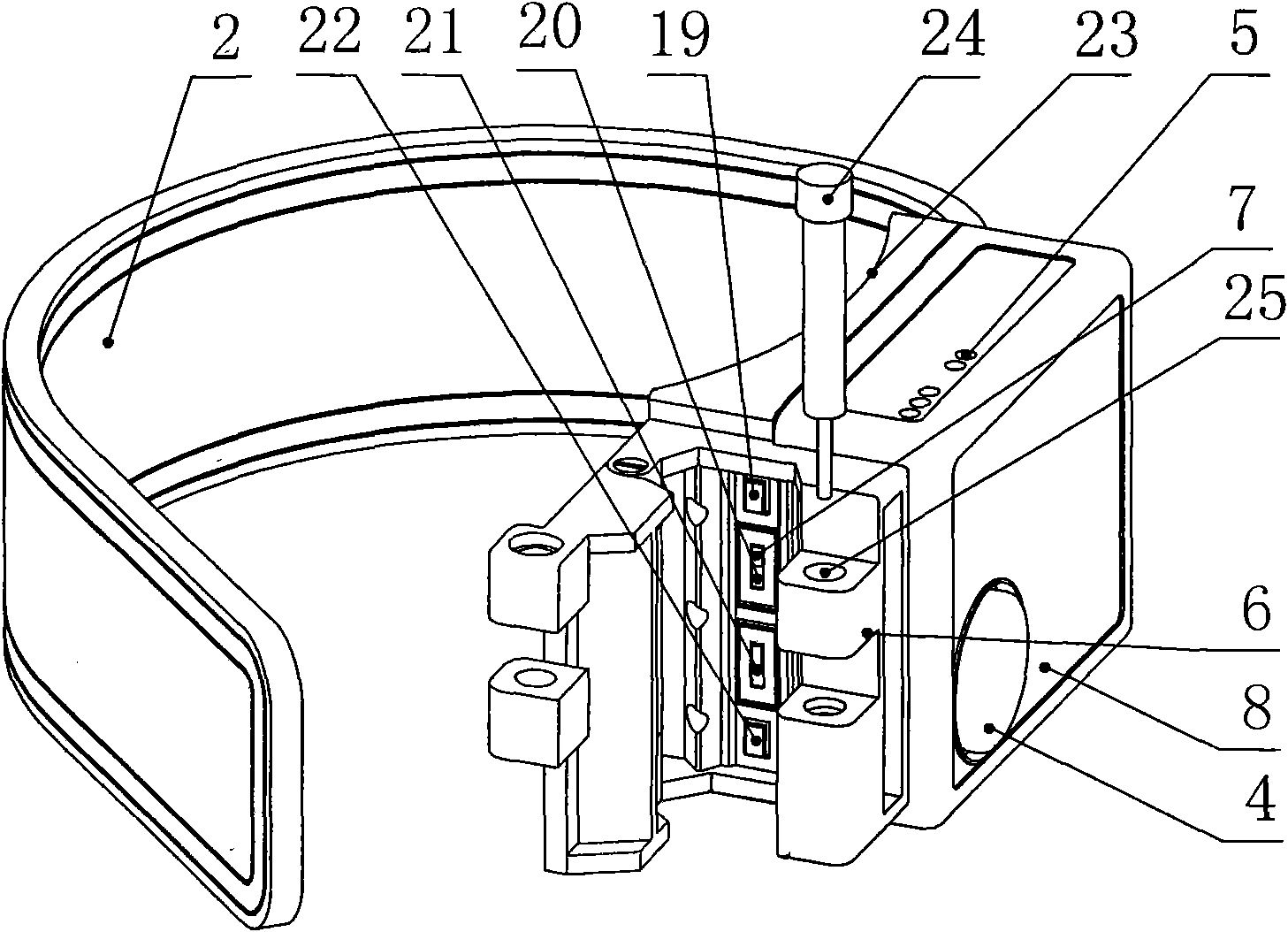 Electronic foot fastener