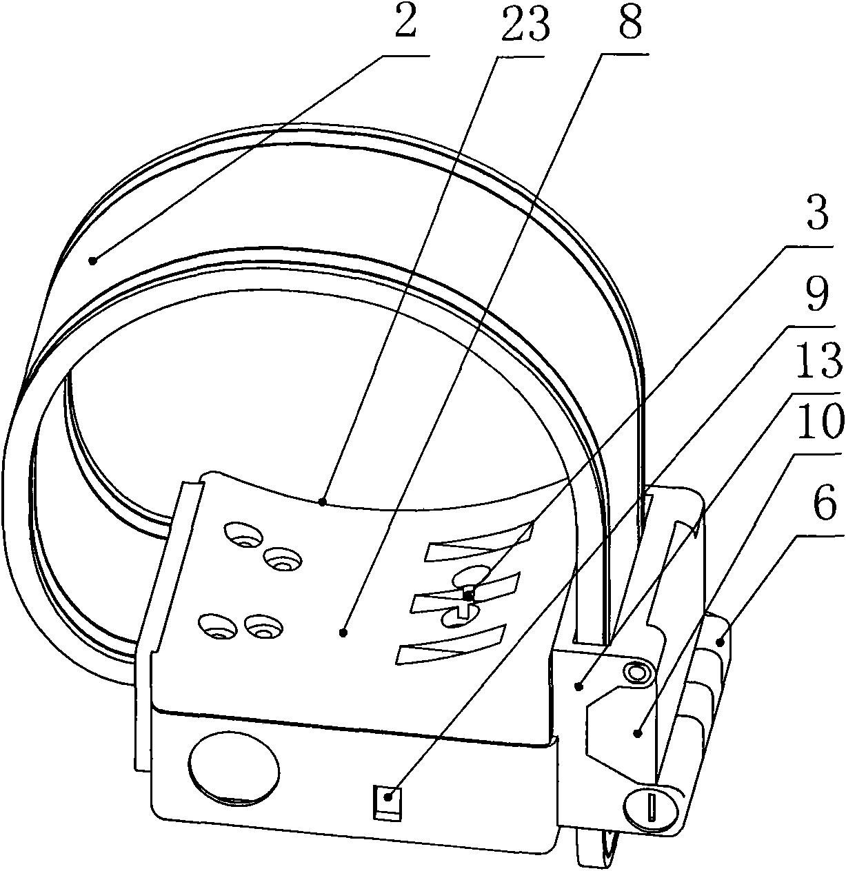 Electronic foot fastener