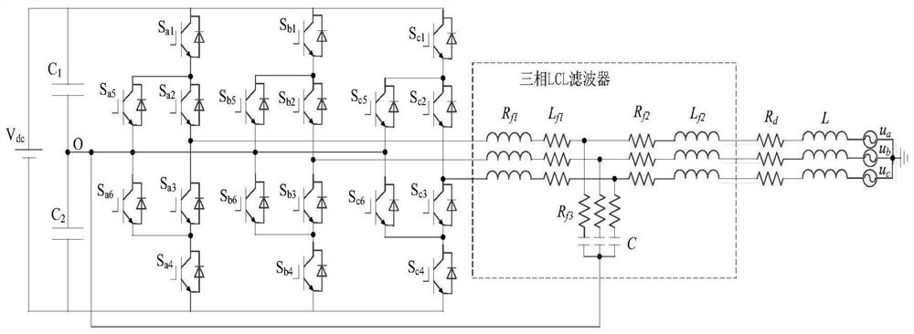 Active neutral point clamped three-level converter and adjustment and control method thereof