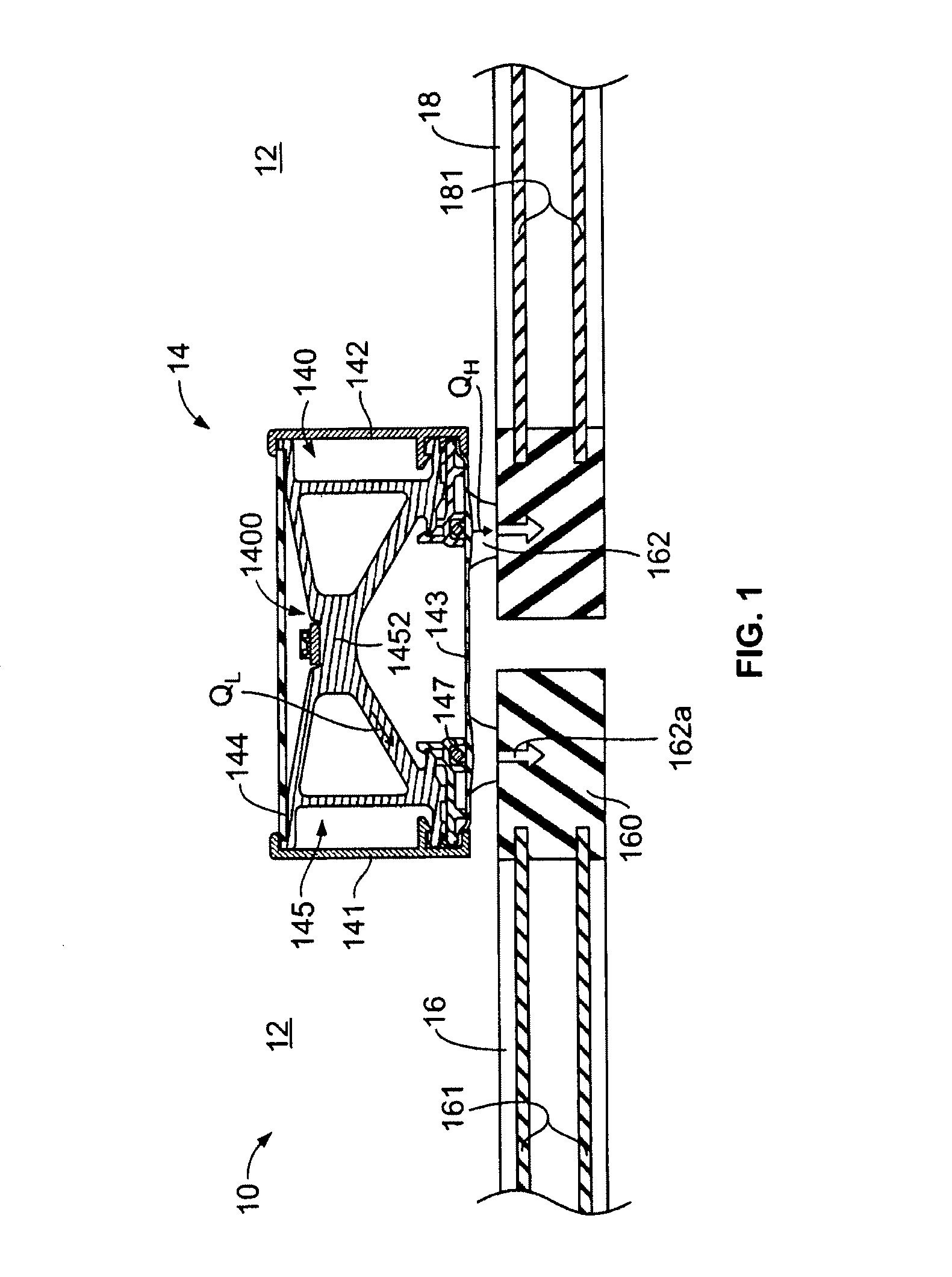 LED illuminated member within a refrigerated display case