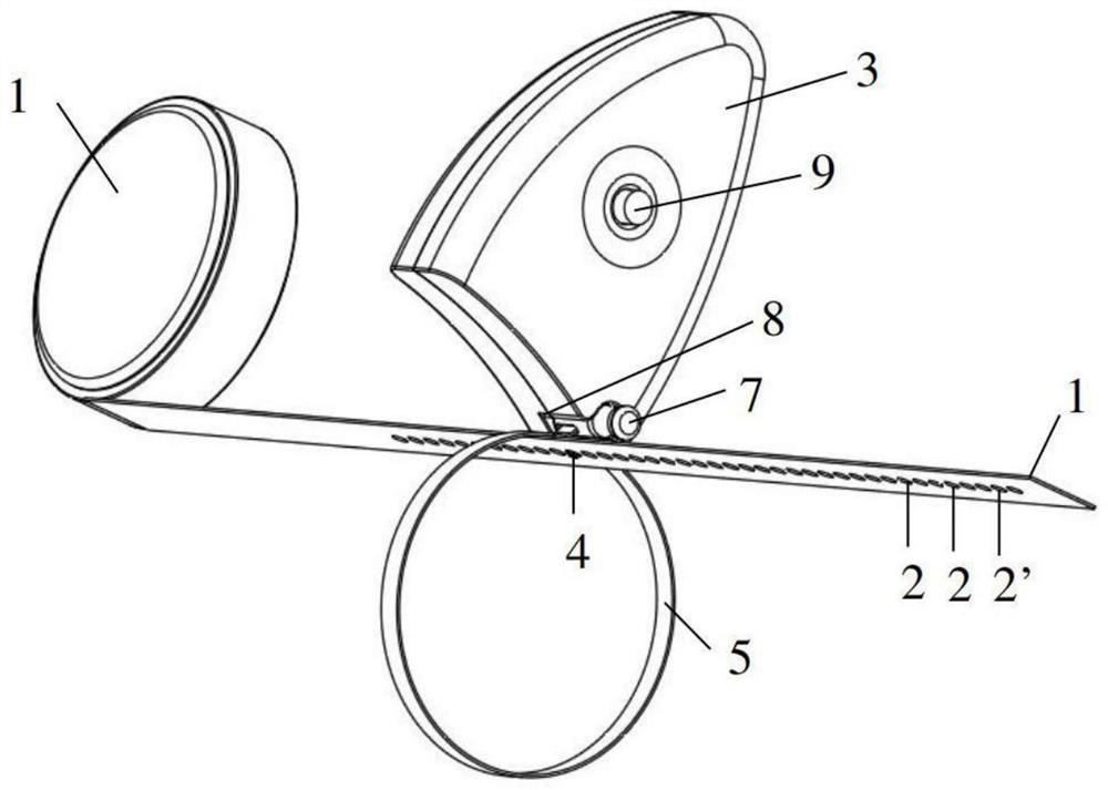 Device for measuring the circumference of an object, in particular a body limb