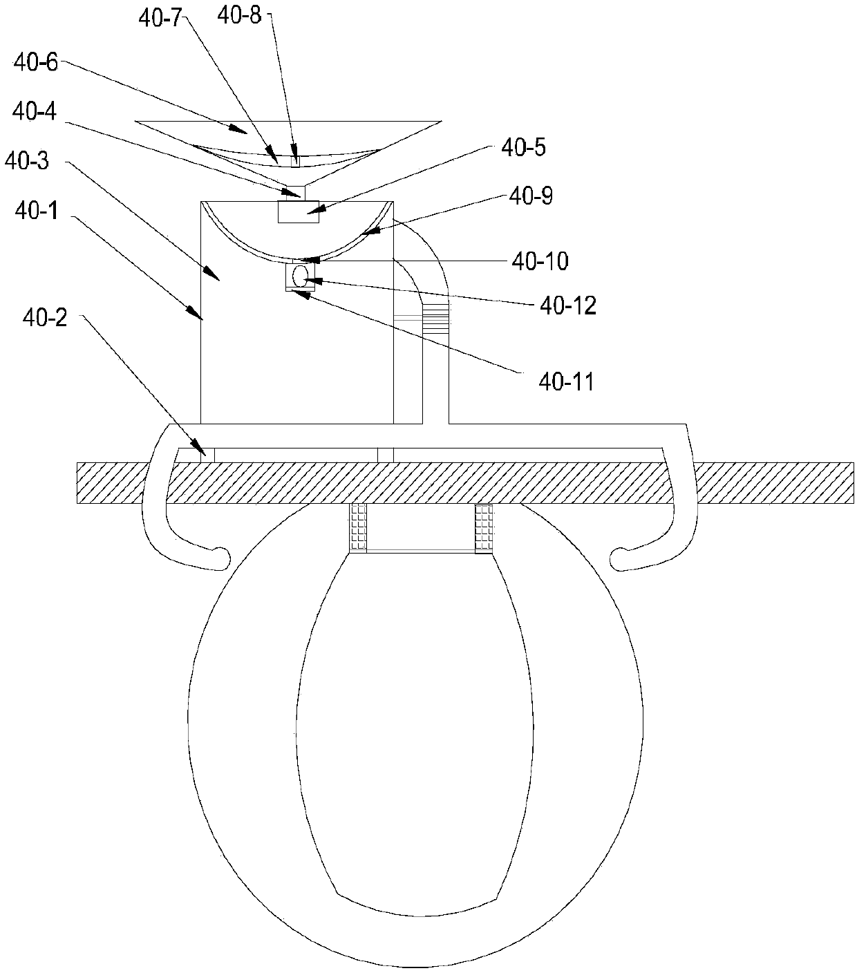 Lifting-type environment-friendly street lamp