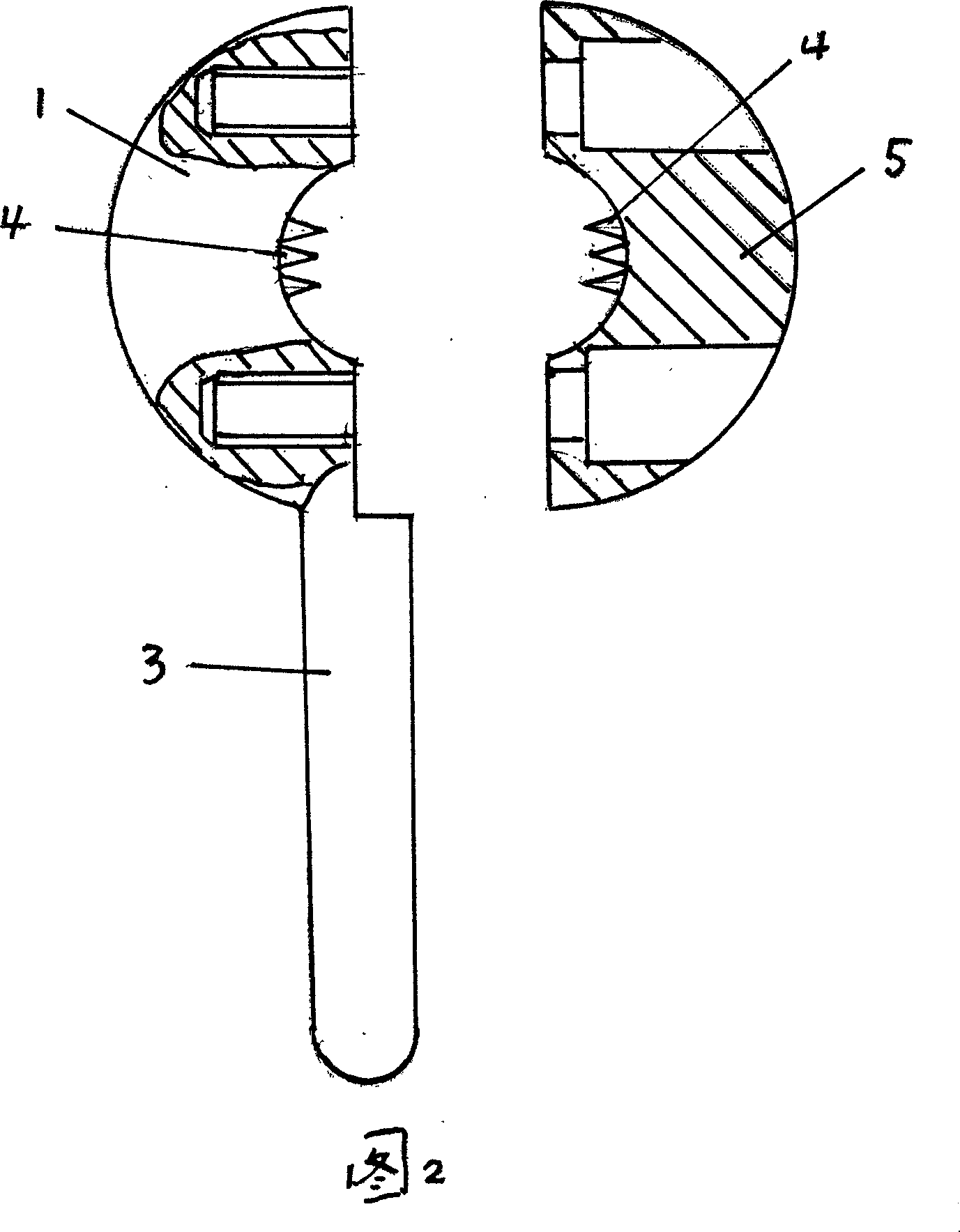 Insulating puncturing grounding ring