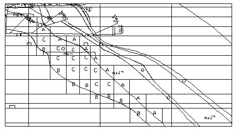 Pillarless sublevel caving method based vertical partitioning and combined ore drawing extraction technology of gently inclined ore bodies