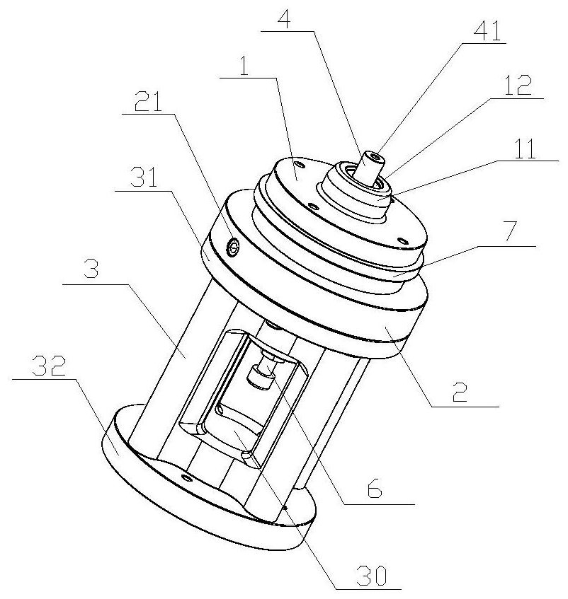 Rotary bottle blowing machine bottom die structure for medical infusion bottle production