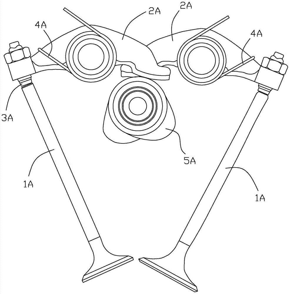 Valve rocker assembly of motorcycle engine