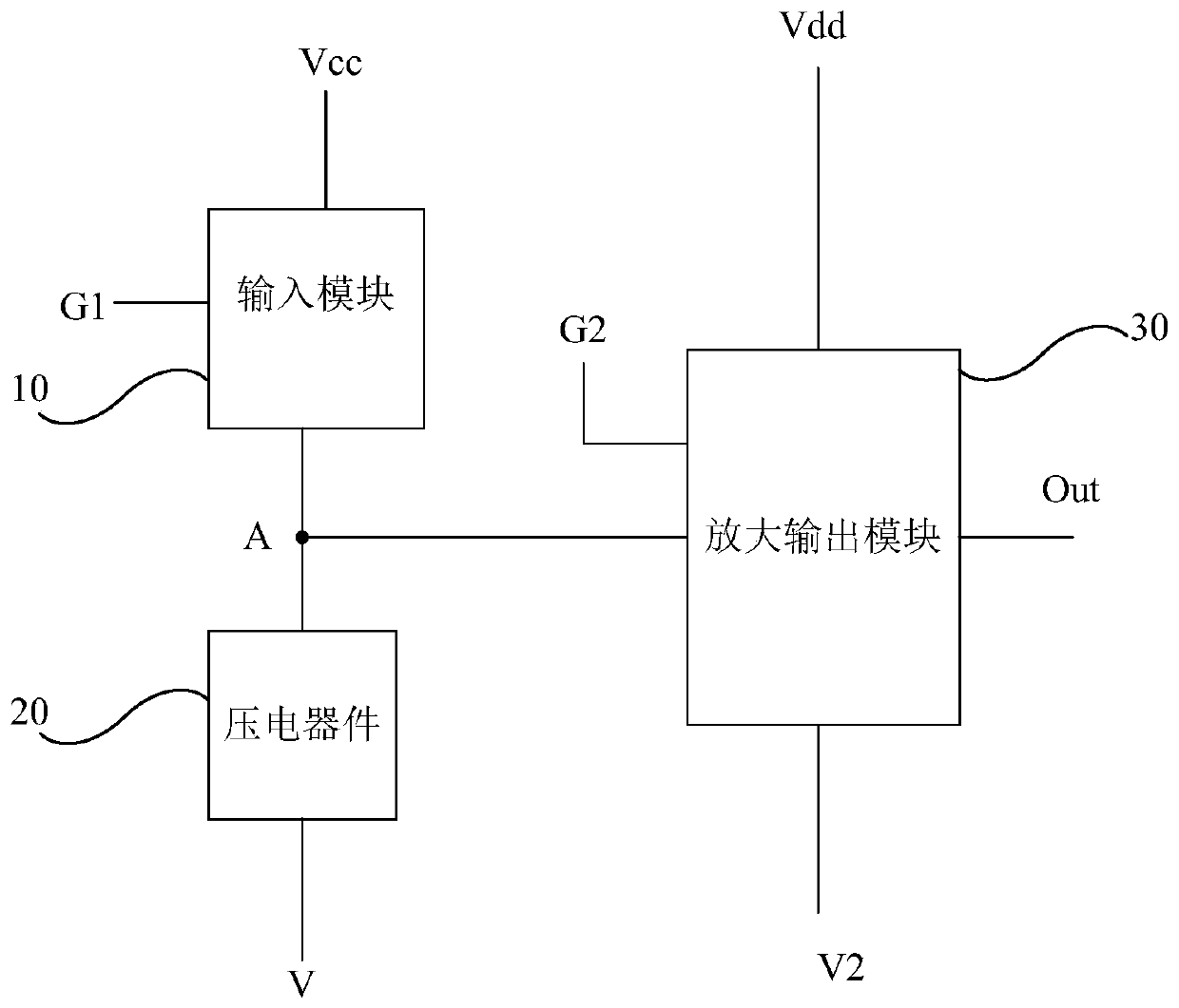 A time-division multiplexing piezoelectric circuit, its control method, and piezoelectric device