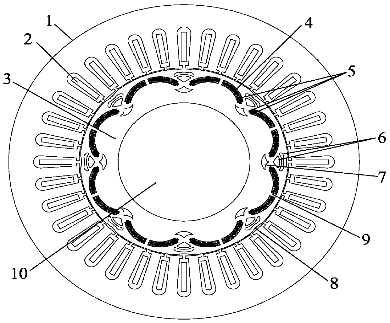 Quadrature-direct axis reluctance controllable permanent magnet brushless motor