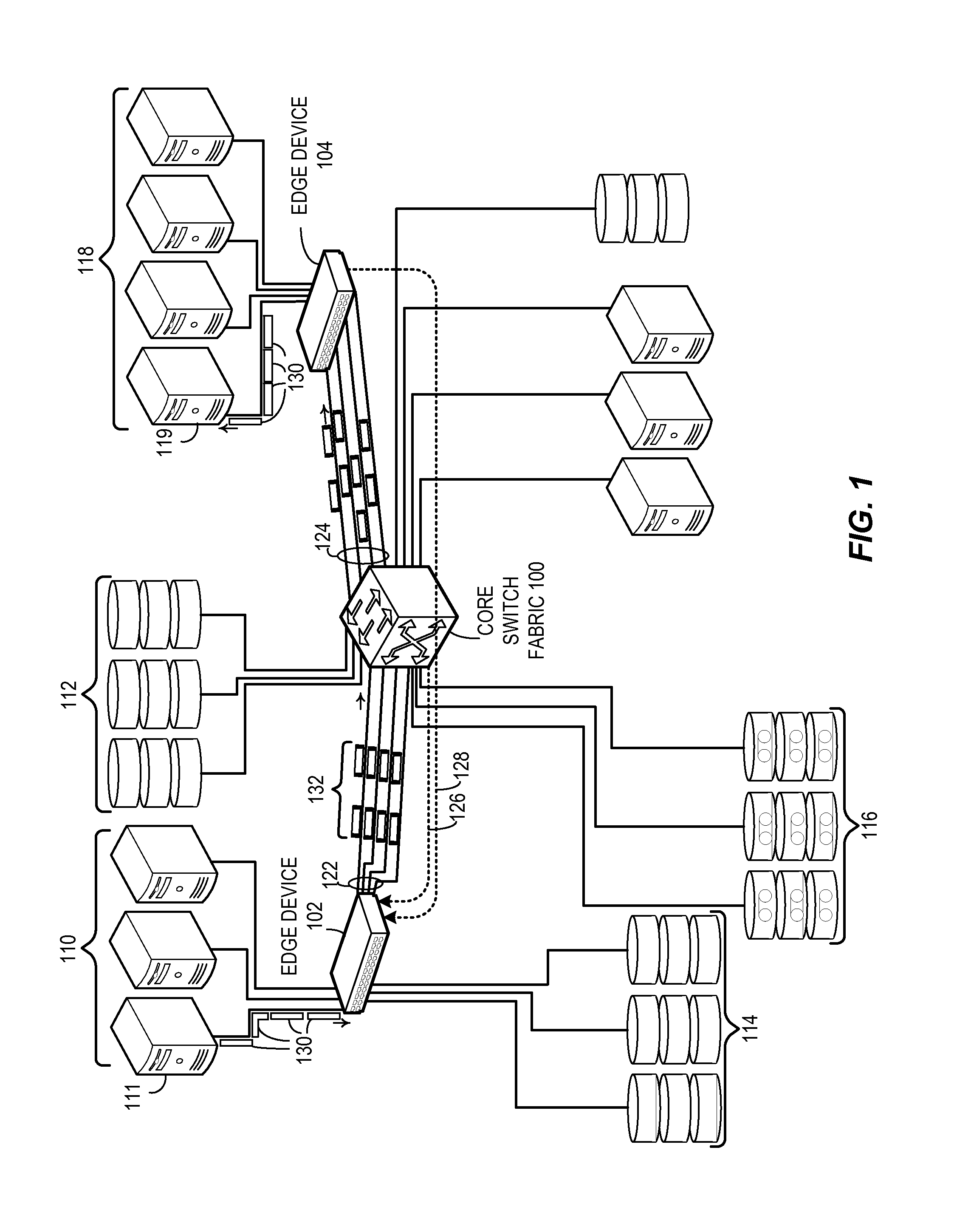 Multi-path switching with edge-to-edge flow control