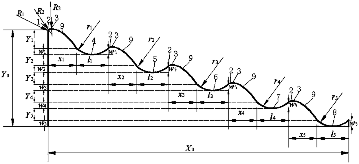 Reverse-arc step type overflow dam capable of adjusting aeration energy dissipation