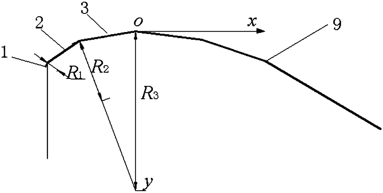 Reverse-arc step type overflow dam capable of adjusting aeration energy dissipation