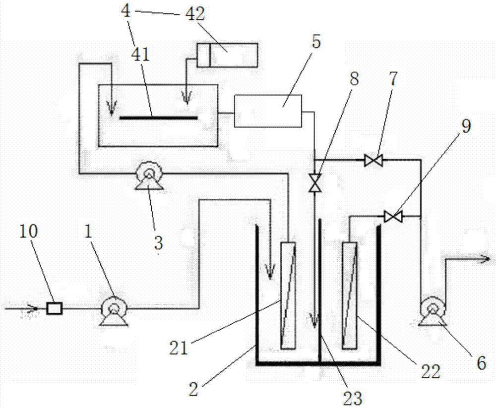 Industrial circulating water processing and production device and production method using the same