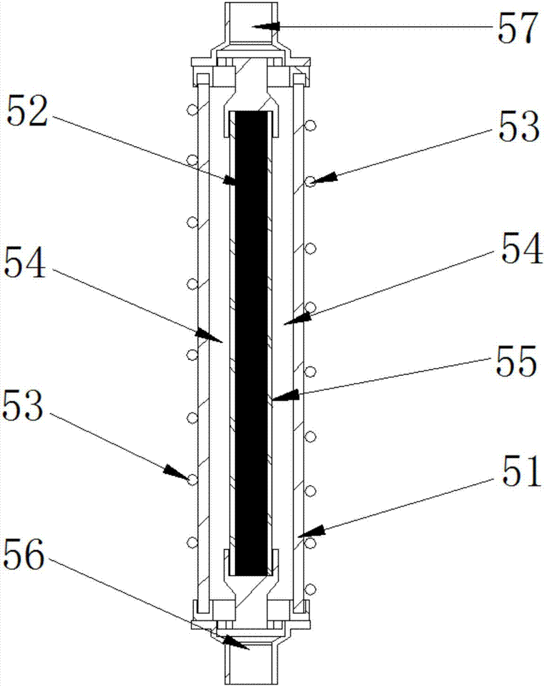 Industrial circulating water processing and production device and production method using the same