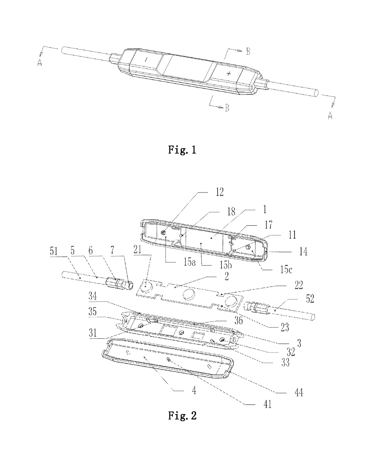 Line control device of earphone