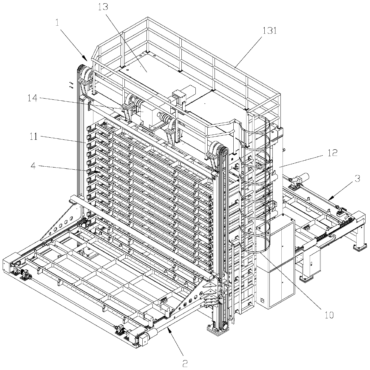 Automatic storage and taking warehouse