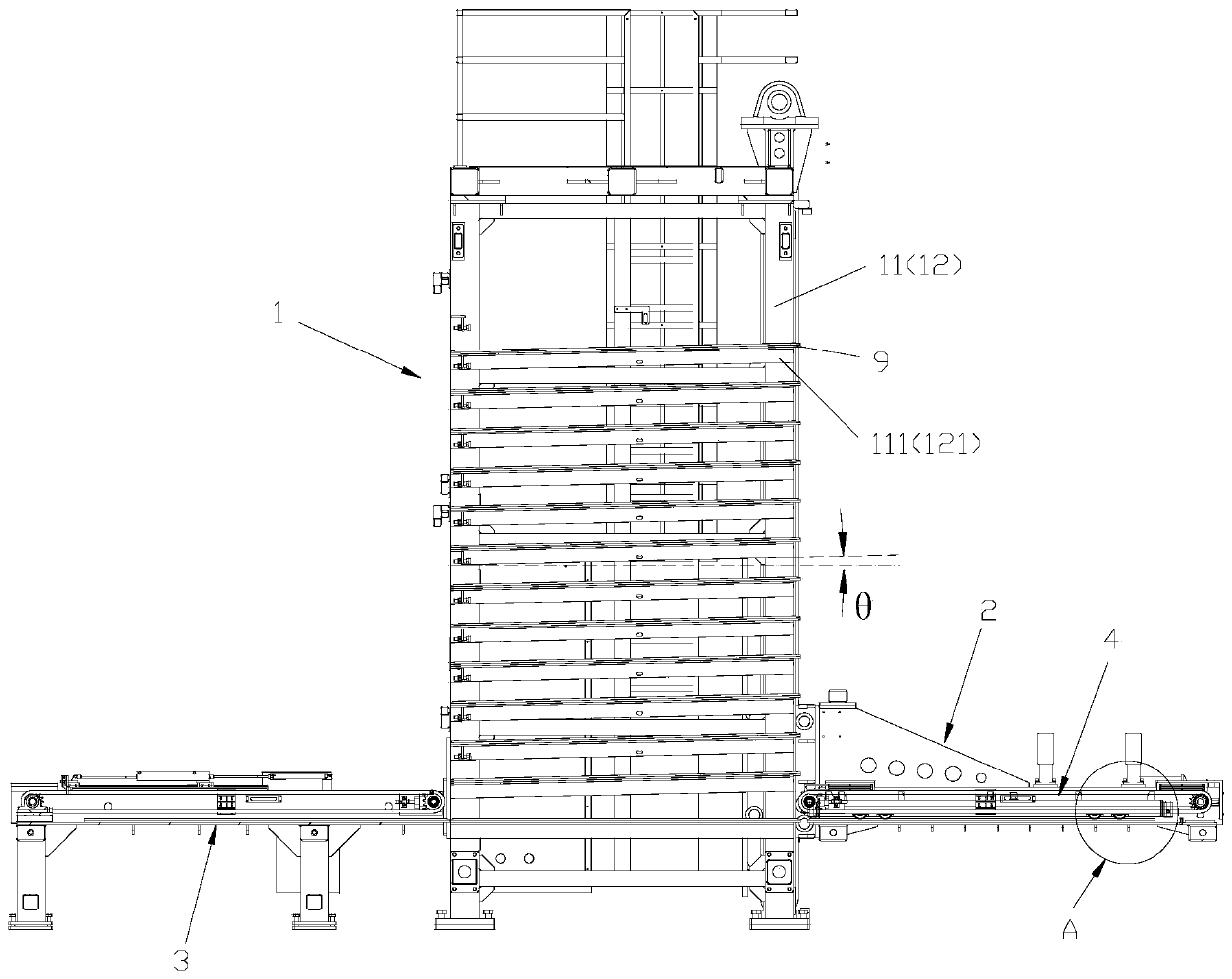 Automatic storage and taking warehouse