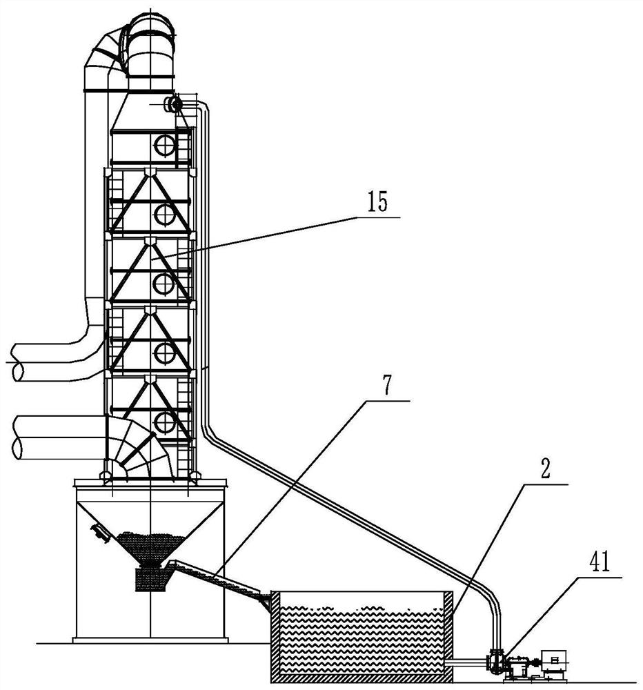 A device and method for preventing scaling of milk of lime in smelting desulfurization system