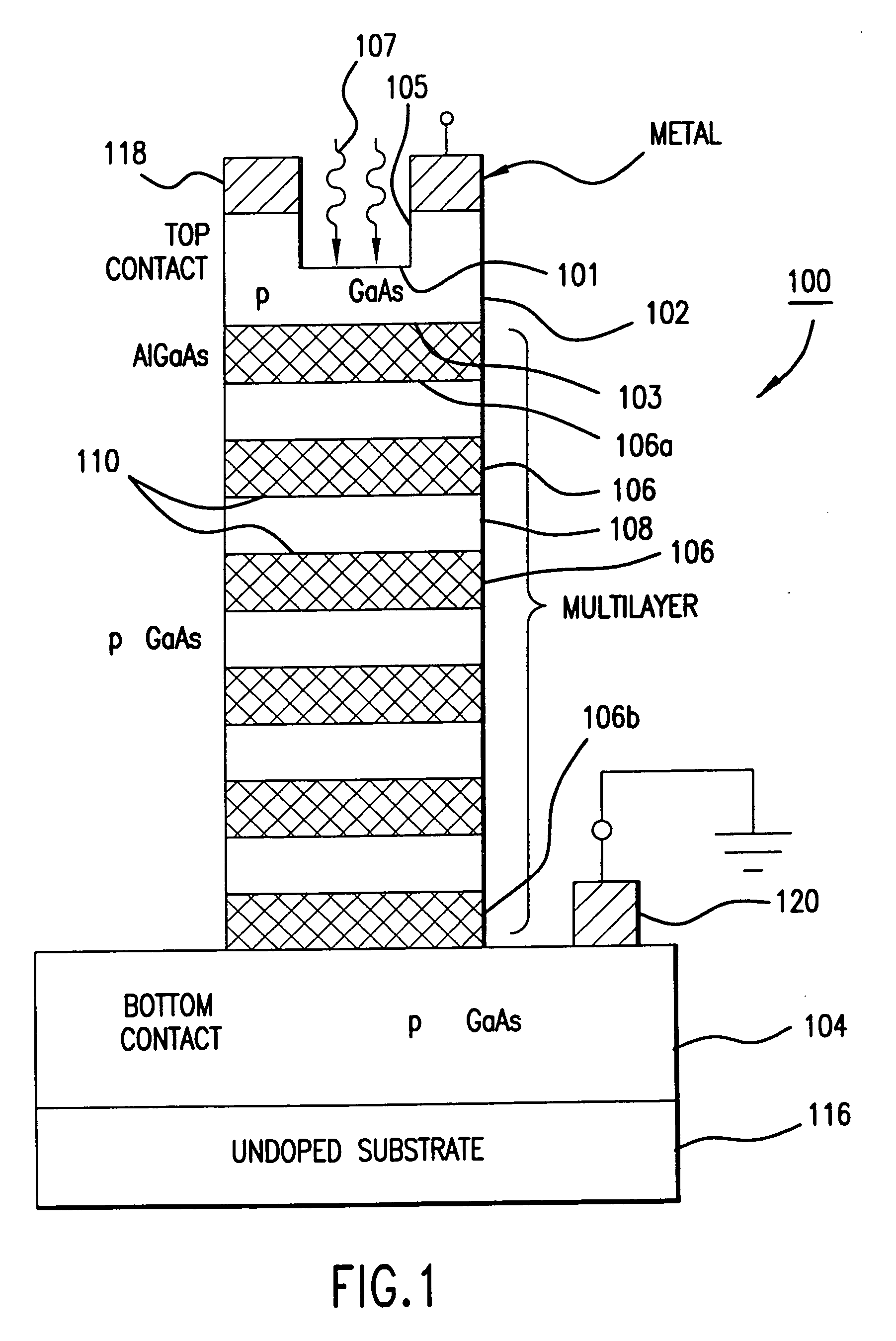 Heterojunction far infrared photodetector