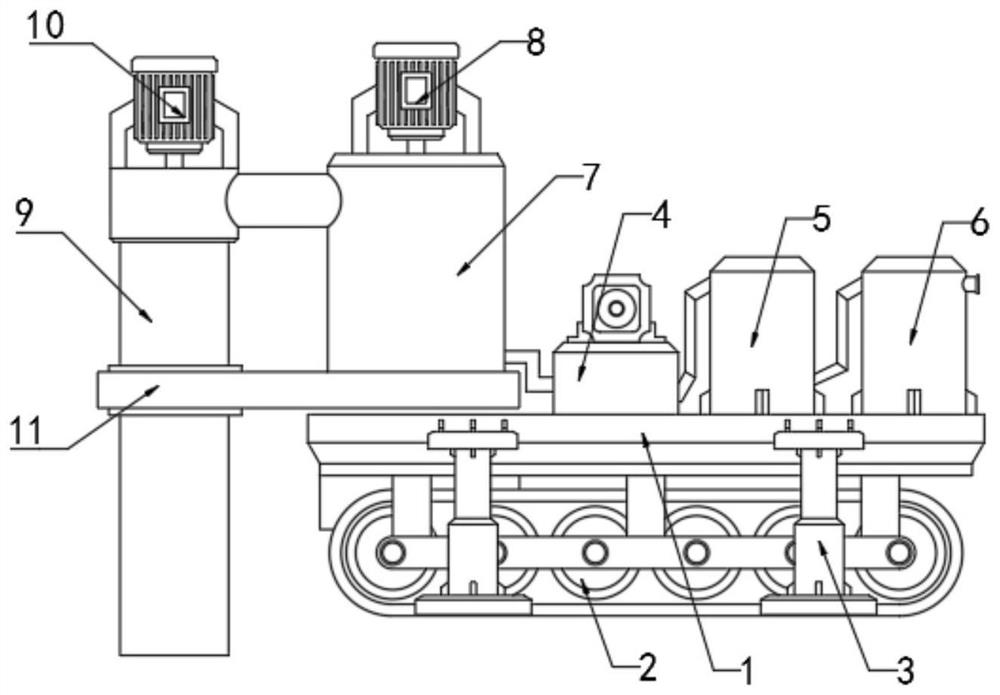 Movable soil vapor extraction treatment device