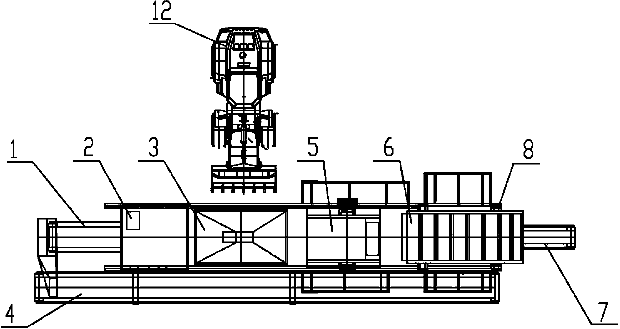 Module combination integrated mobile crushing station