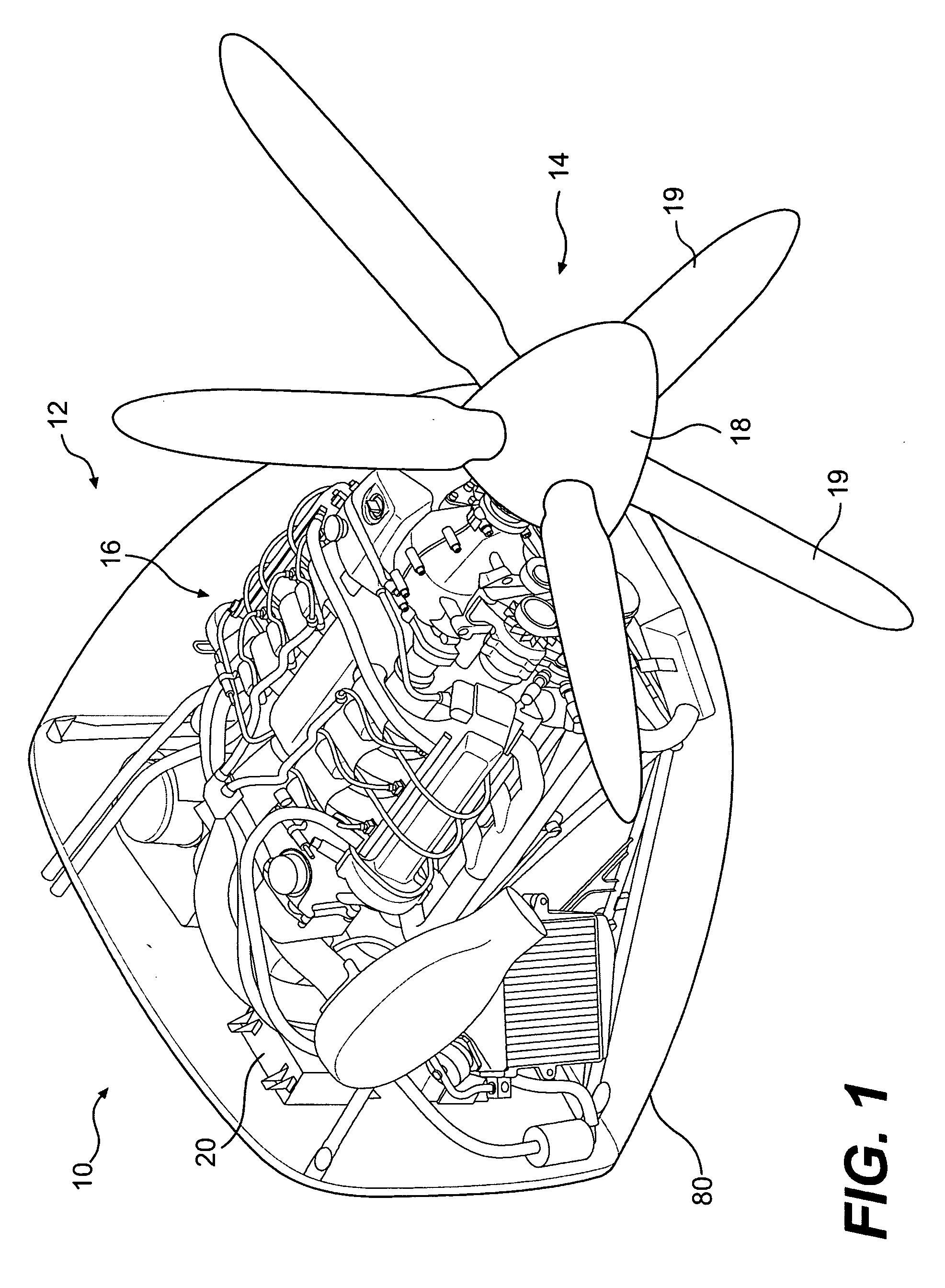 Piston type aircraft engine