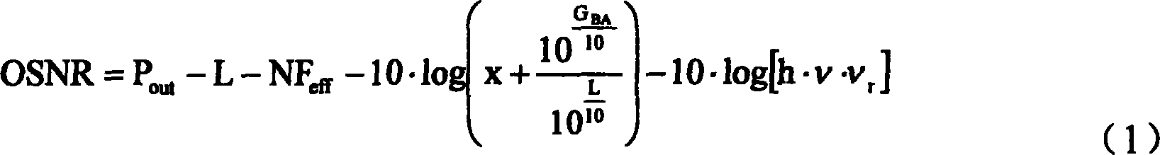 A method for obtaining DWDM system optical S/N ratio