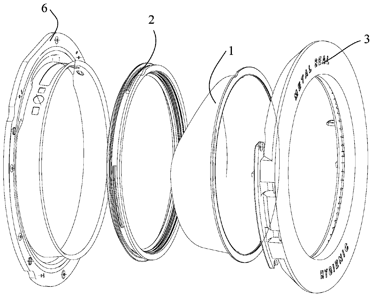 Sealing element, door assembly and clothes treating apparatus