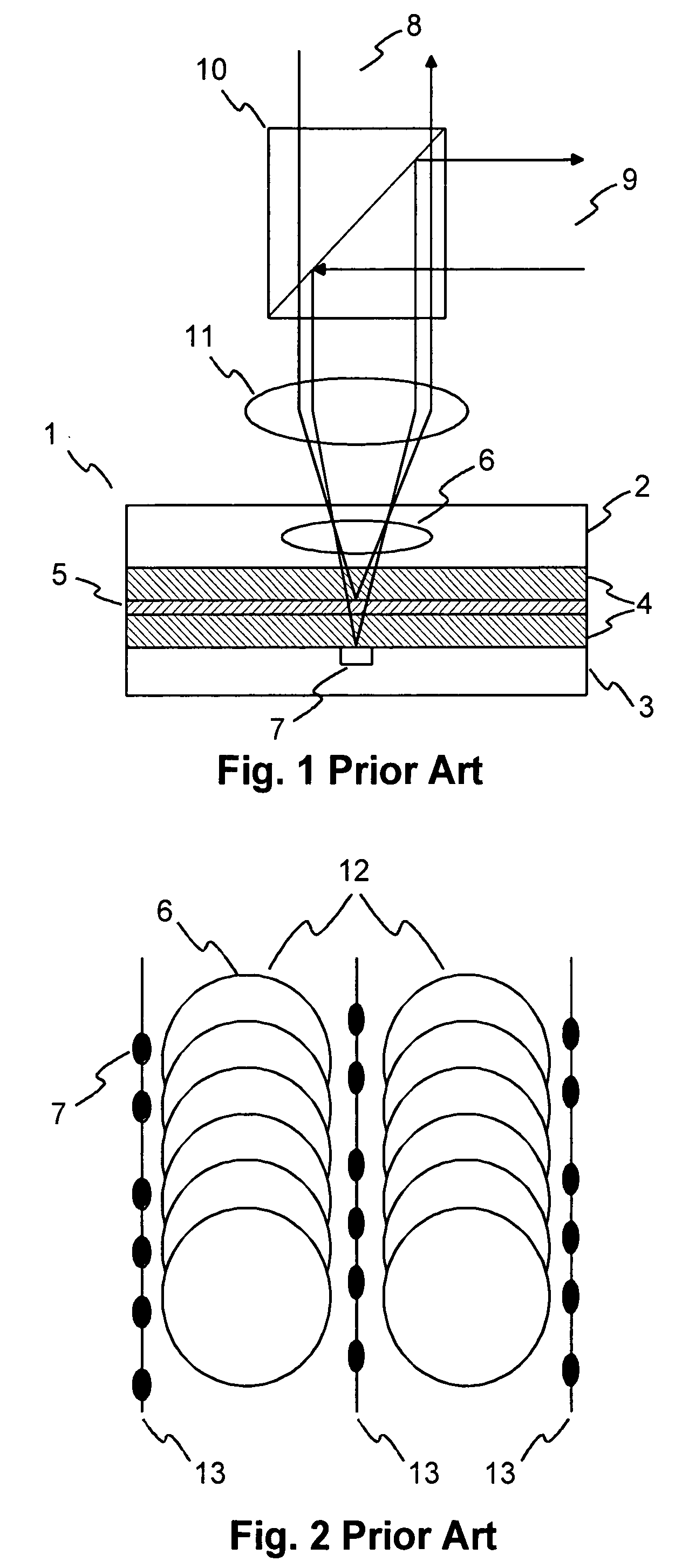 Holographic disk medium with servo marks