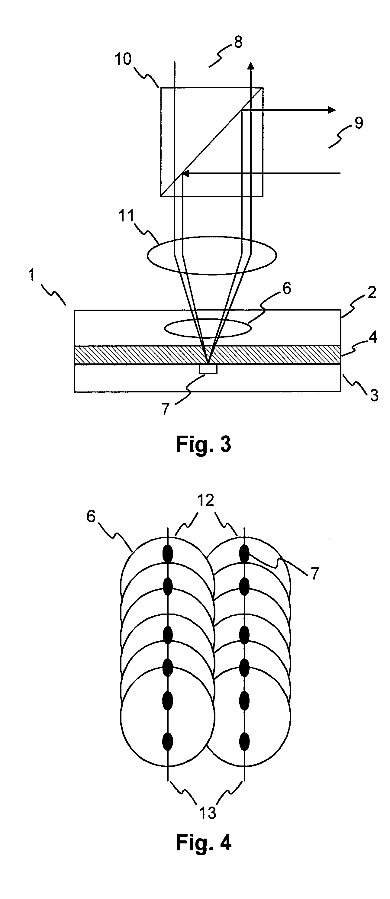 Holographic disk medium with servo marks