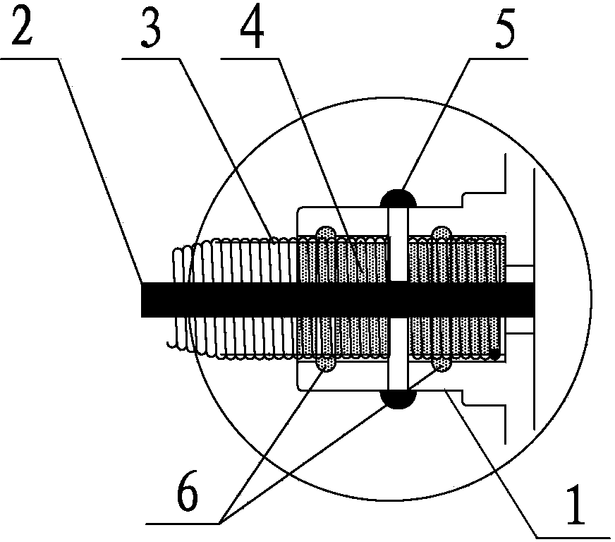 Fixing device of leading-out cable of pressure sensor