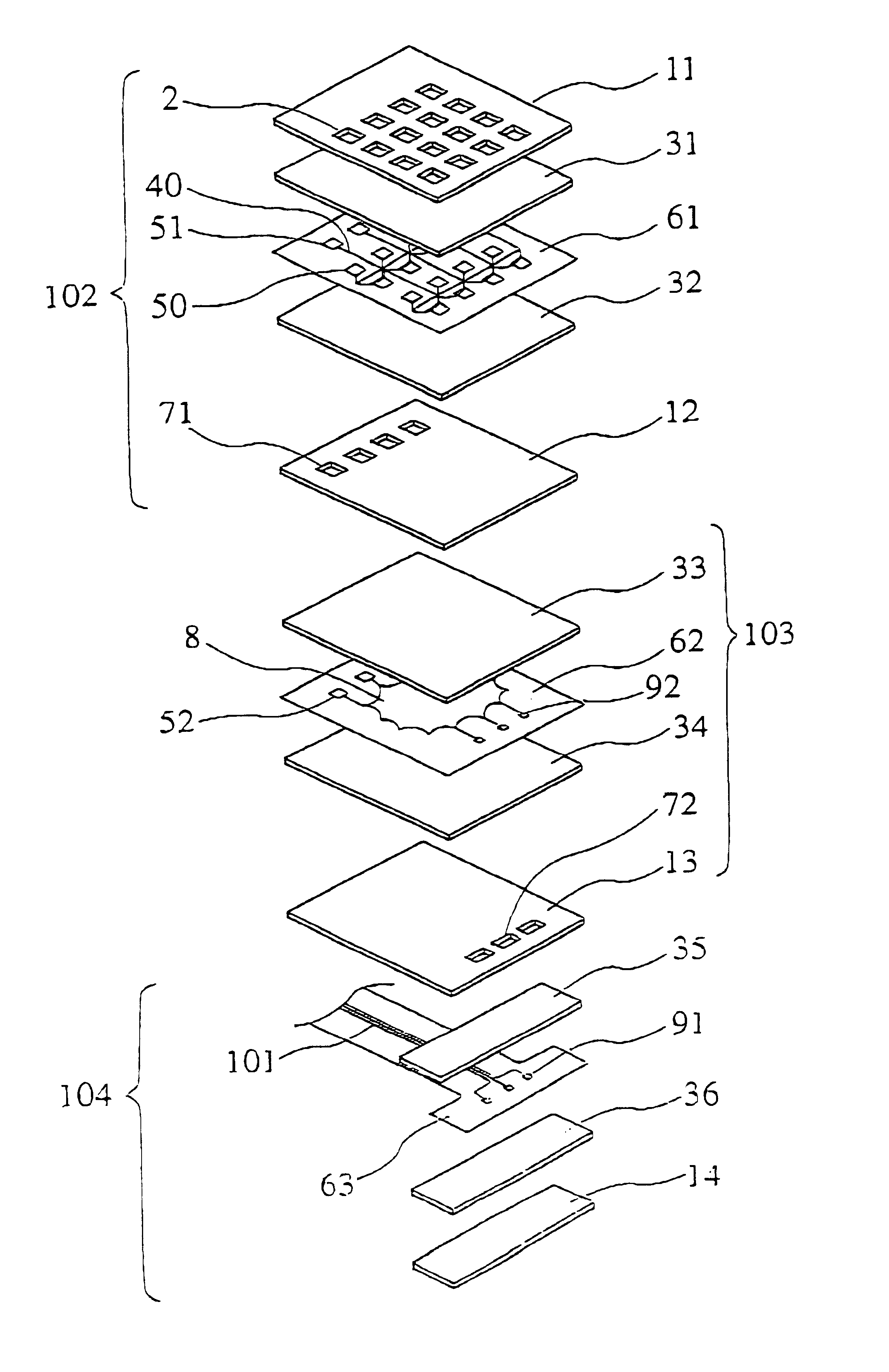 Planar antenna for beam scanning