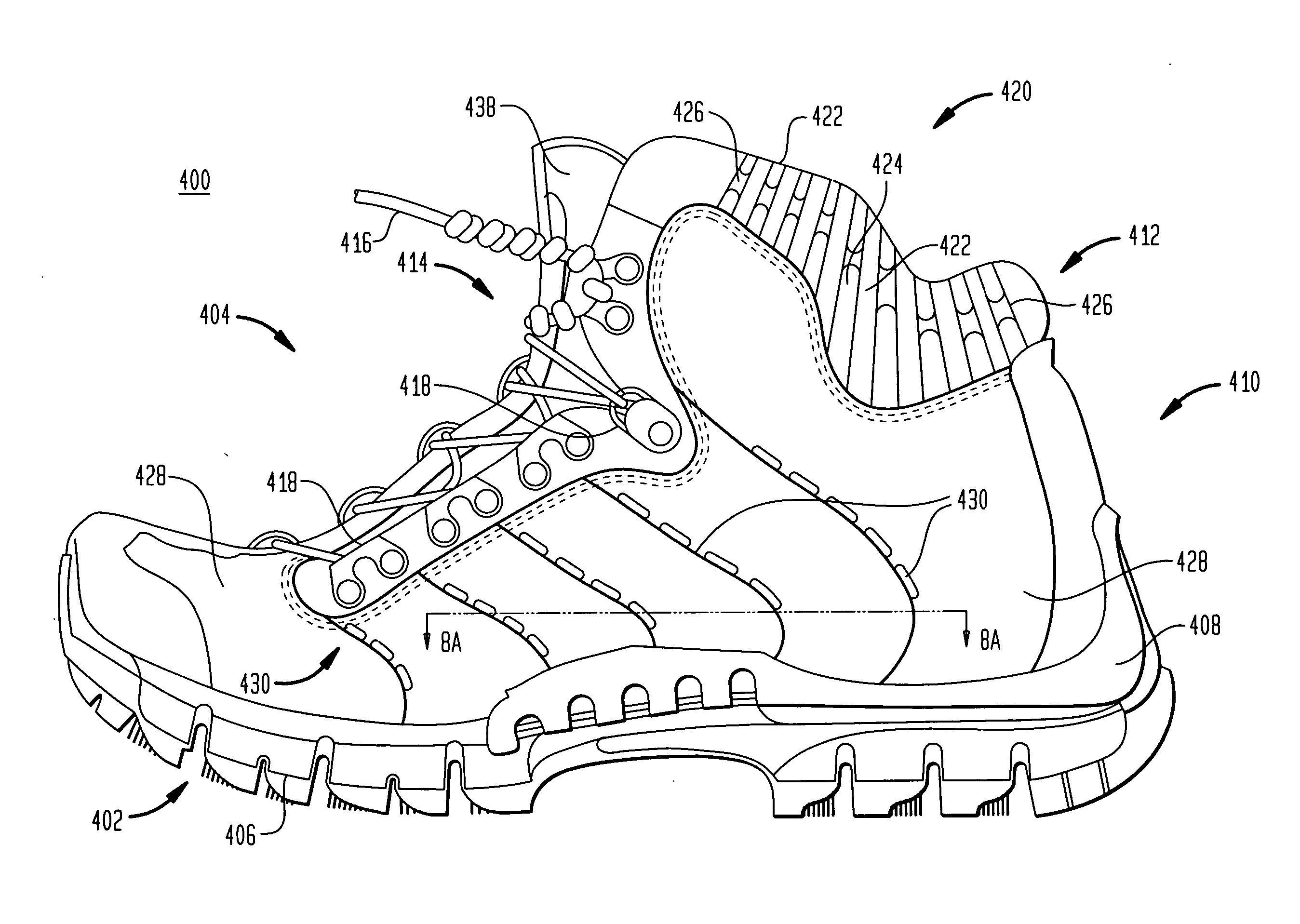 Chimney structures for footwear